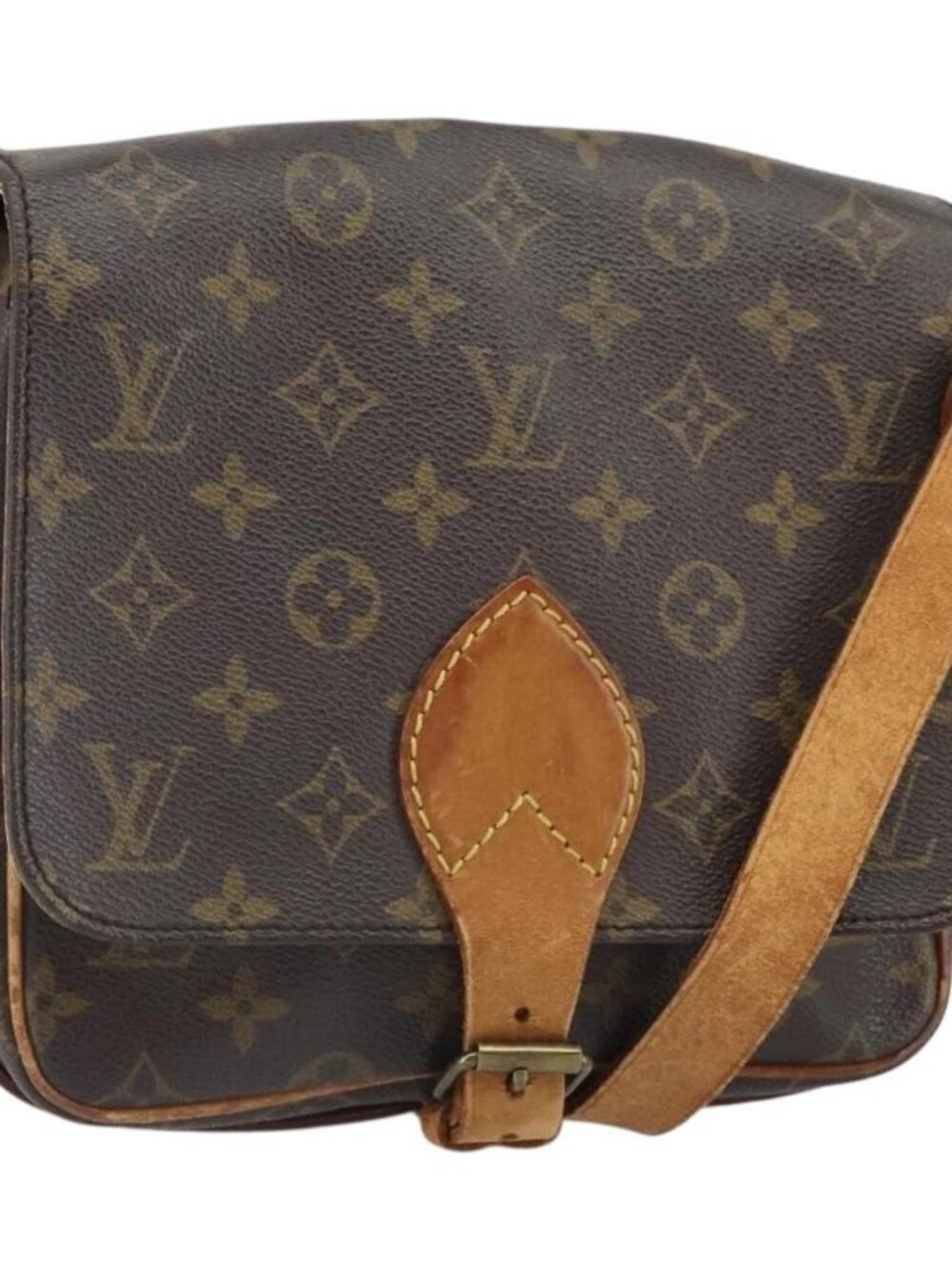 LOUIS VUITTON Monogram Cartouchiere MM Shoulder Bag